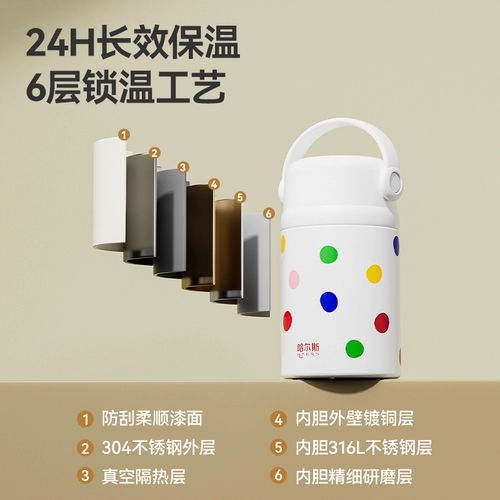 Измерительная кружка, вместительный и большой термос, ланч-бокс, новая коллекция