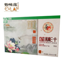 Yiwei Lotus lotus root juice 240ml * 24 cans of gift box fruity beverage fruit and vegetable juice green food Yangzhou Baoying specialty