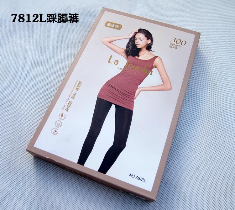 Na Jiao Ting chải quần 300D xà cạp nữ dày bước chân ấm quần mùa thu đông một quần chín quần quần legging cho bé gái