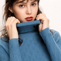 2020 new pile collar cashmere sweater womens turtleneck pullover sweater thickened sweater loose large size wool sweater