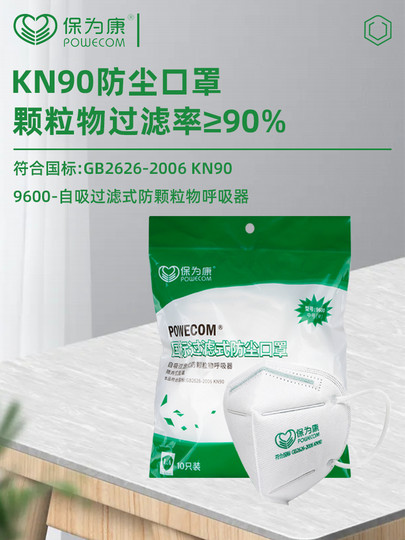 Маска Baoweikang KN90, одноразовая промышленная маска от пыли для мужчин и женщин, защита от пыли и смога, маска для взрослых.