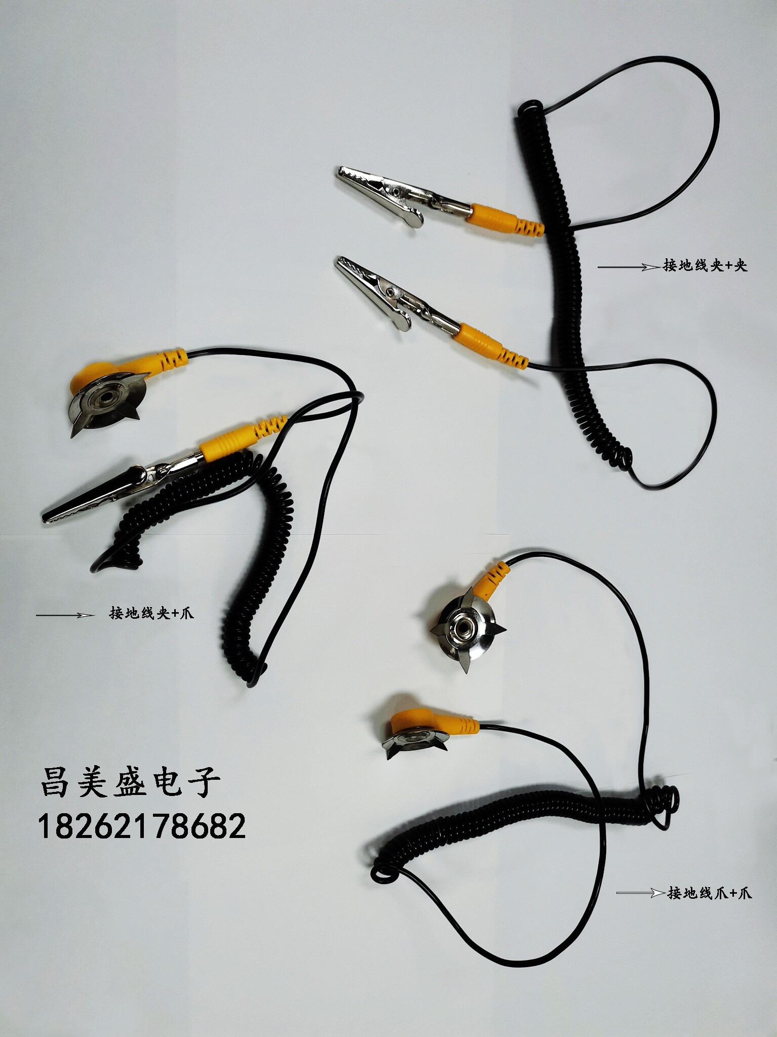PVC anti-static radio cushion with grounding wire buckle Starclaw crocodile clamp antistatic work bench cushion connecting line 100 strips
