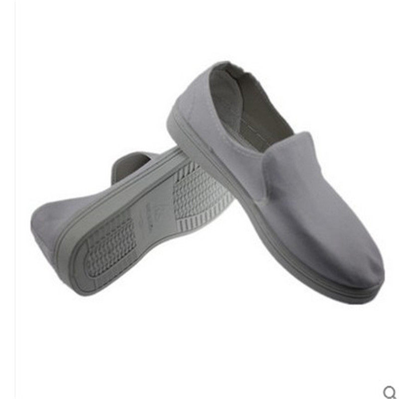 Dust-free workshop Working shoes Antistatic canvas Scarves Without Holes Shoes Gush Cotton Breathable Anti Slip Lao Shoes PU PU