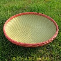 Hand woven non-porous bamboo sieve Bamboo dustpan Drying dry goods Hotel wedding supplies ornaments exquisite blessing word bamboo plaque