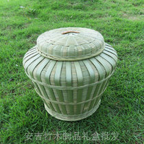 Handmade natural bamboo basket Bamboo basket Environmental protection basket Bamboo egg basket Steamed bun basket Candy basket Storage storage bamboo basket