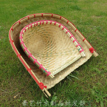 Hand-made natural bamboo dustpan Bamboo dustpan Bamboo plaque Bamboo basket Bamboo bucket shovel Valley bucket tea shovel Bamboo bucket size No
