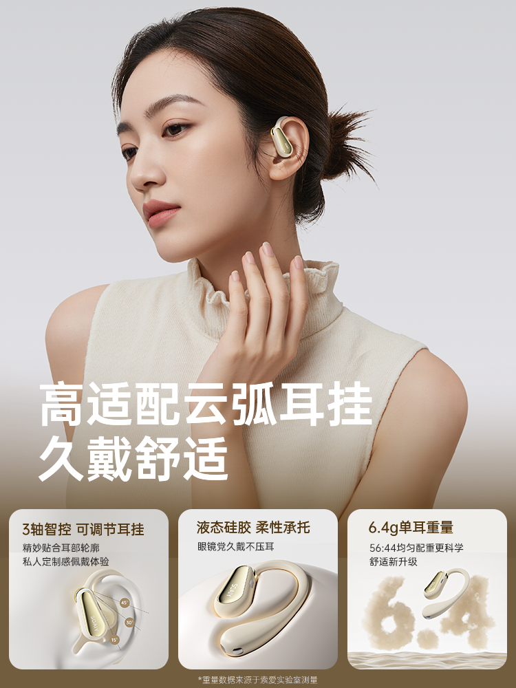 Sony Ericsson Ting3 Over-Ear Bluetooth Headset 2025 New Model Ai Smart Open Non-In-Ear Wireless Air Conduction