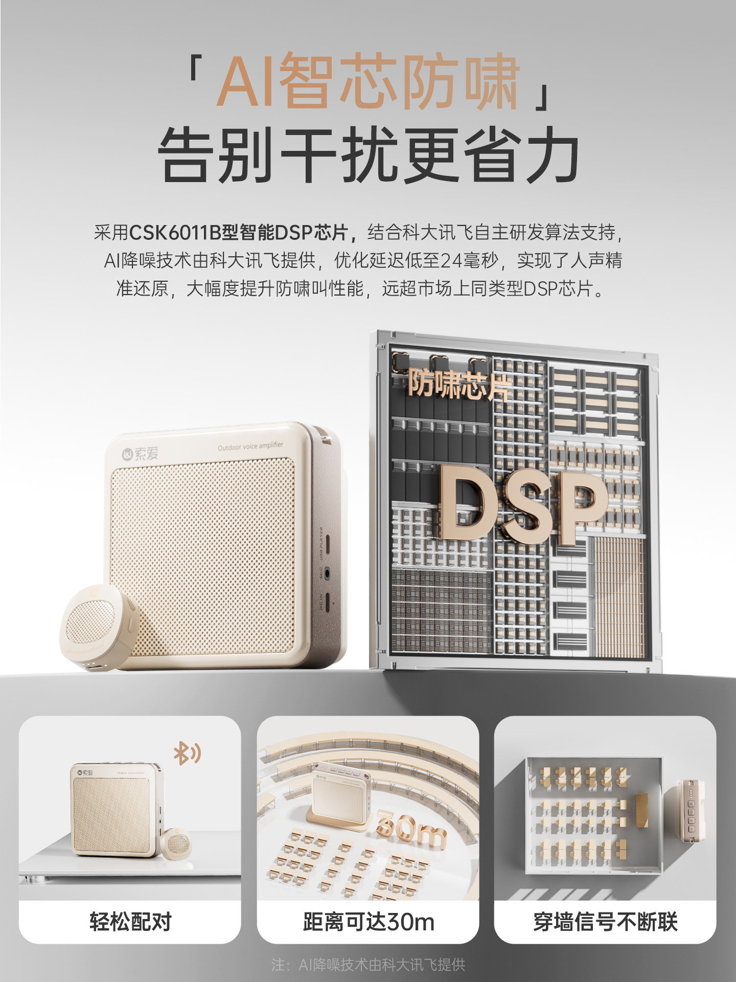 Sony Ericsson S6 Wireless Lavalier Microphone Amplifier for Teachers, Dedicated for Teaching, Microphone Amplifier Speaker