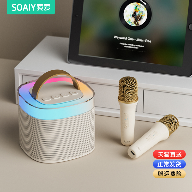 ソニーエリクソン SK2 Bluetoothスピーカー 家庭用カラオケオーディオ 子供用マイク 歌 家族 KTV 新年の贈り物