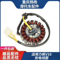 Suitable for Lifan V250-P E D V16 Longjia V coffee V way stator hair charging coil magneto identification