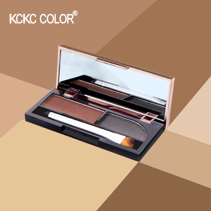 Kaki màu bắt mắt hai màu stereo lông mày bột không thấm nước không trang điểm lâu dài lông mày bột lông mày bút chì lông mày nhuộm chính hãng chì kẻ mày dearmay sketch eyebrow pencil
