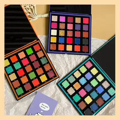 Trendy excellent cross-border hot sale 25-color eyeshadow disc pearlescent matte Renaissance flannel series easy-to-color eye shadow