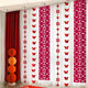 Wedding room layout curtain decoration wedding flower hanging decoration wedding new house man and woman bedroom living room happy word door curtain