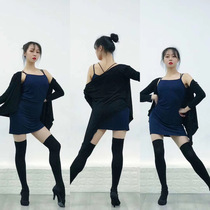 LILI dance clothes Latin dance female adult practice uniform cotton small cardigan jacket two wear wild warm