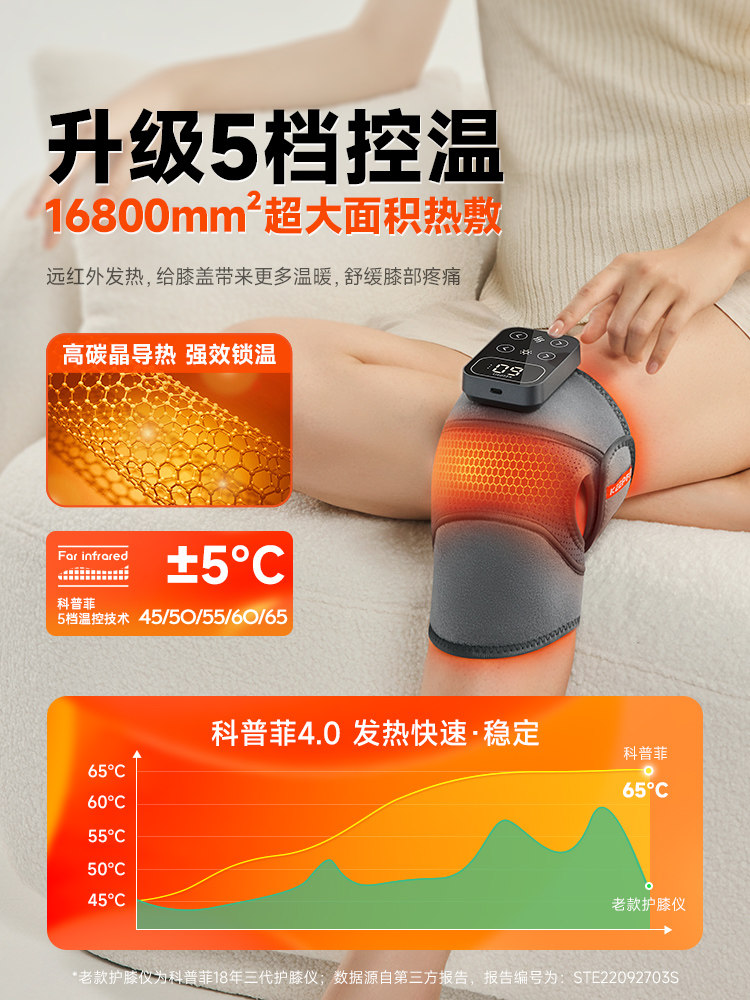 New Year's Gift: K09 Knee Protection Heating and Massage Device with Moxibustion for Warmth and Joint Therapy for Middle-Aged and Elderly People