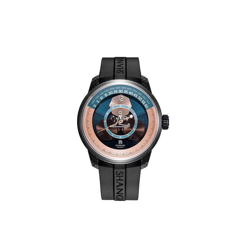 Shanghai Watch Men's the Bund Series Fab Magic Number Series F1 Track Edition Luminous Mechanical Watch