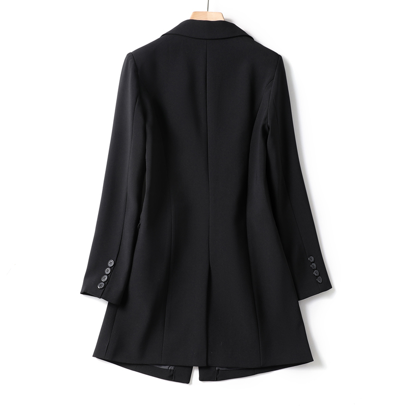 Blazer 2025 Spring and Autumn New Korean Style Slim Fit Waist-Cinching Mid-Length One-Button Women's Professional Suit