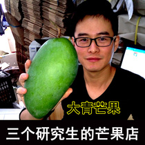Mango Big Green Mango Fresh Fruit Seasonal Big Mango Green Skin Dajin Huangmang Three graduate students’ mango shop
