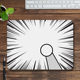 Doraemon reaches out round hand mouse pad creative Doraemon Tinker Bell cat special effects magical halo mouse pad thick