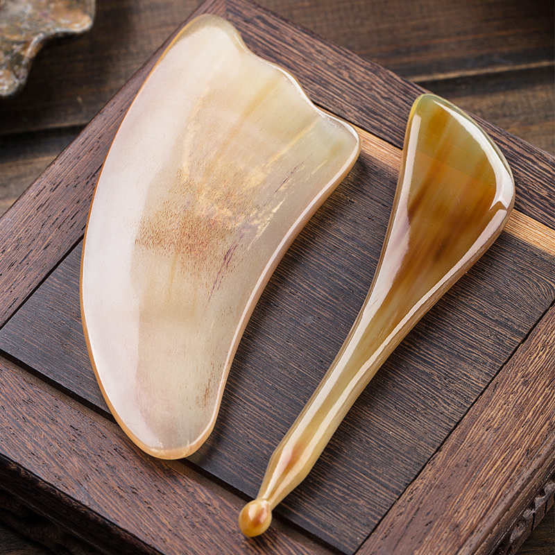 Natural Horn Plate Scraping female facial facial facial Beauty Diplon stick legs full body Meridian Eye home