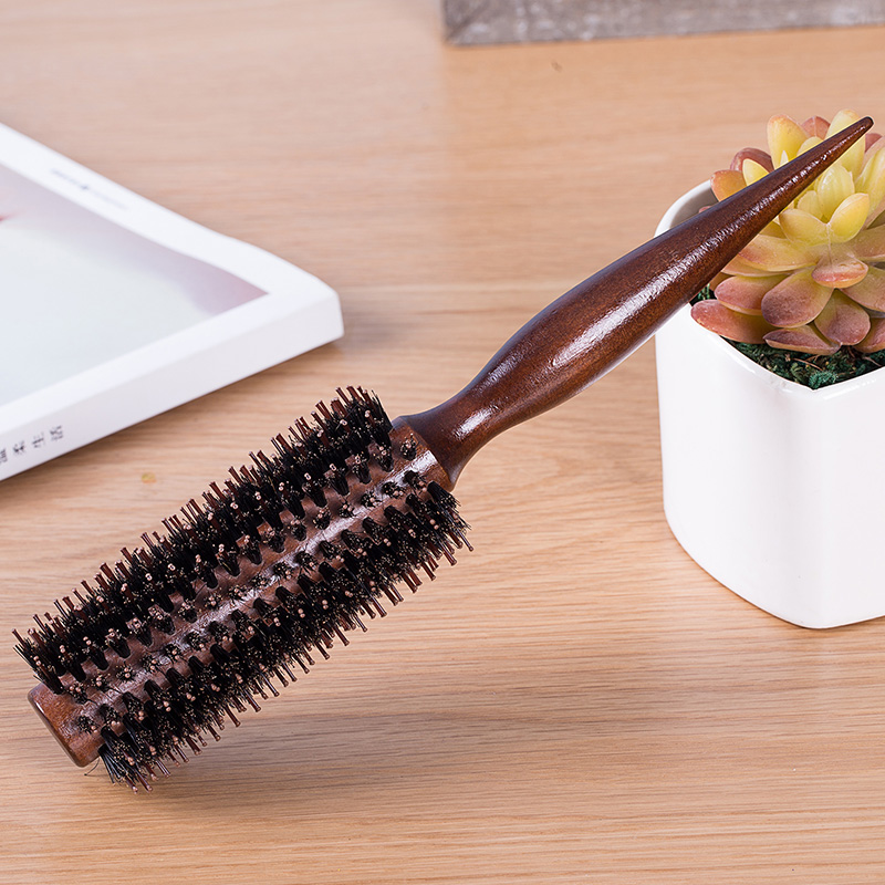 Curly hair comb for women's long hair Curl comb Blow styling inner buckle fluffy bristle comb Pointed tip tail comb Rolling comb