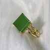 Fashion trendy Hetian jade gold inlaid jade gift for wife