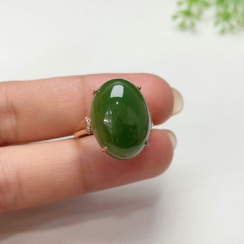 Fashion trendy hetian jade gold inlaid hand jewelry for elders