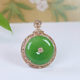 Original design jade gold inlaid jade necklace for my wife