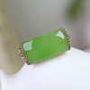 Fashion trendy Hetian jade gold inlaid hand jewelry for wife