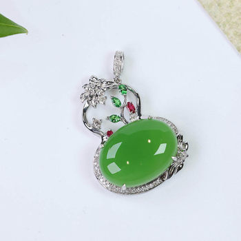 Original design jade gold inlaid jade necklace for my wife