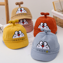 Children cartoon velvet face jingle cat cap boy baby hat autumn winter cute boy girl baseball cap