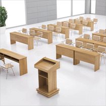 Shenzhen office furniture staff training tables and chairs panel training table long table conference table student desk tutoring table