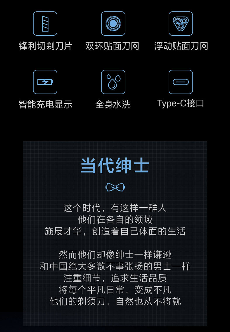 Электробритва Feike 179, умная аккумуляторная роторная новая бритва для мужчин