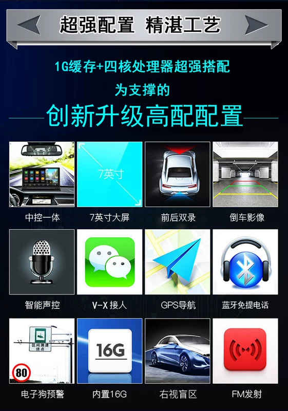 Xe điều hướng một máy Android màn hình lớn Xe GM Xe chó điện tử di động đảo ngược hình ảnh - GPS Navigator và các bộ phận