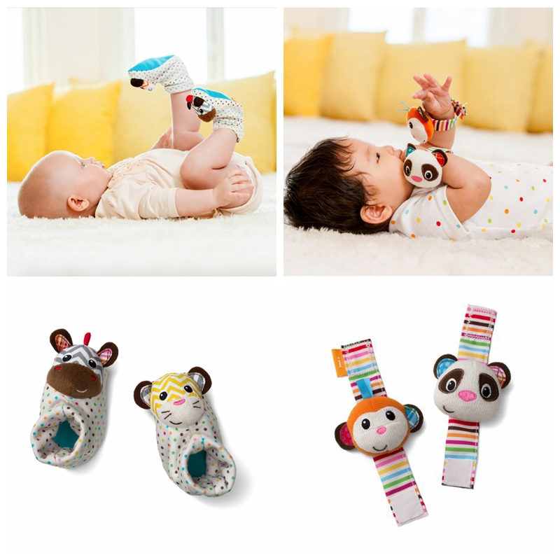Exported to the UK IN small animals, wrist bells, animals, Bell socks, baby supplies toys