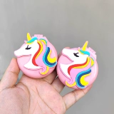 Зеркало, портативная расческа, комплект, складная подушка безопасности, единорог