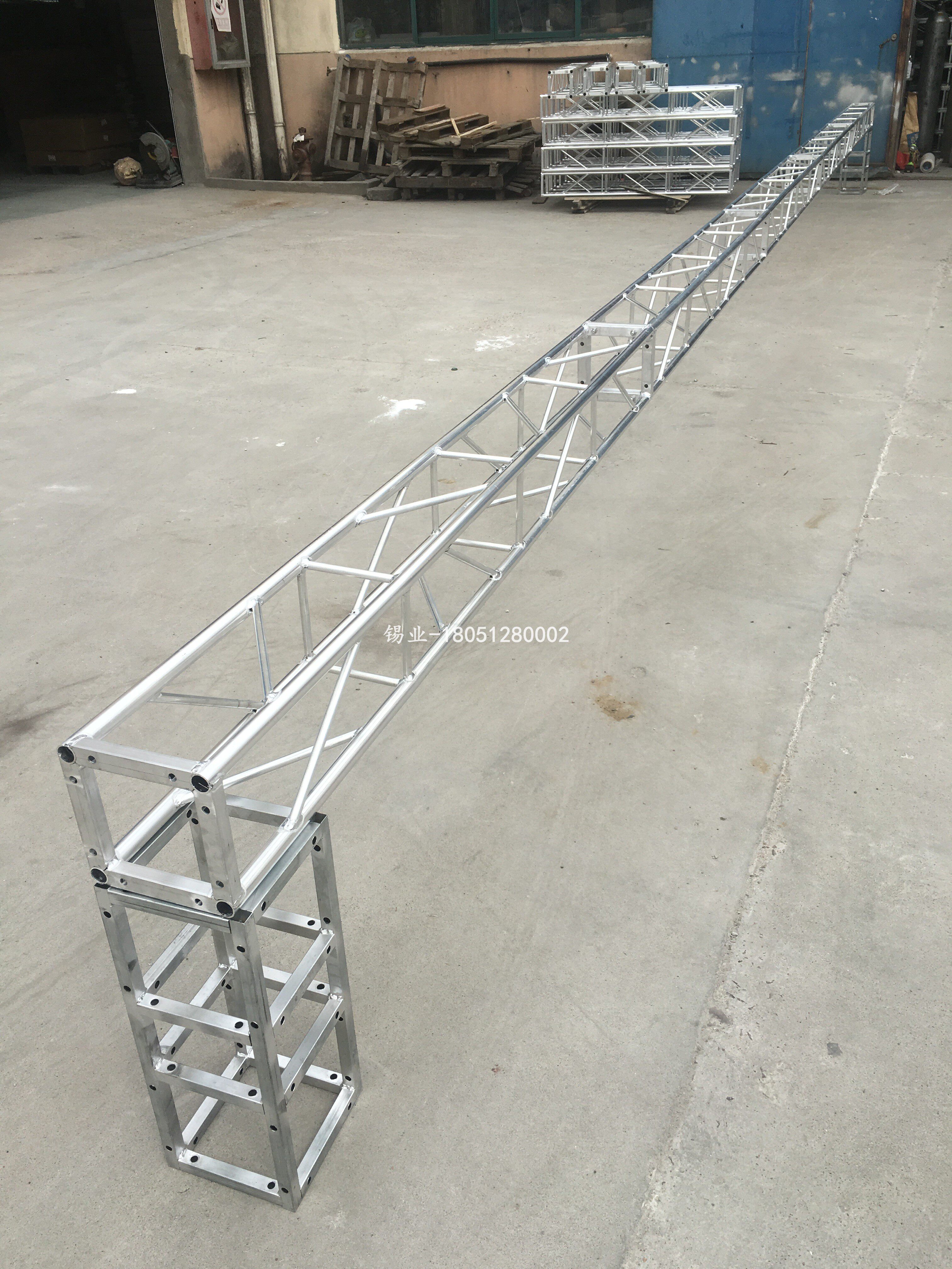 Aluminum alloy 20 small truss wedding round tube square tube background truss frame small light frame 25 inkjet frame
