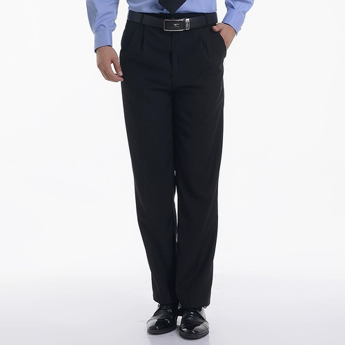 Рабочие черные штаны, свободный прямой крой