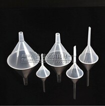 Experimental plastic funnel 60 75 90 120 150mm triangular liquid separation funnel Small short standard large diameter consumables