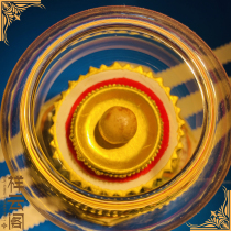 ·One-word golden wheel Buddha top King Tiezi knot for Buddha statue relic pagoda Gaw box