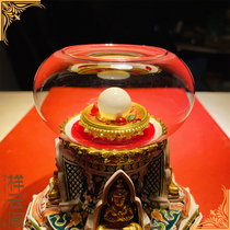  The Yellow God of Wealth the son of the five gods of wealth is bound to Tibetan Buddha Statue relic pagoda Gawu box