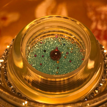 Sakyamuni Buddha green sturdy son a bottle of 1280 with colorful Gold Buddha N sturdy son for the Pelita GA