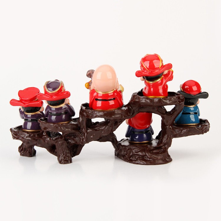 Five Fortune God God May mắn phòng khách tủ rượu trang trí xe trang trí bàn văn phòng trang trí khai trương quà tặng tân gia trang trí phòng khách nhà cấp 4