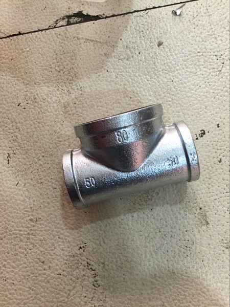 Galvanized fire control tube middle three - way small three - way DN25 32 40 50 65 80 - change three - way