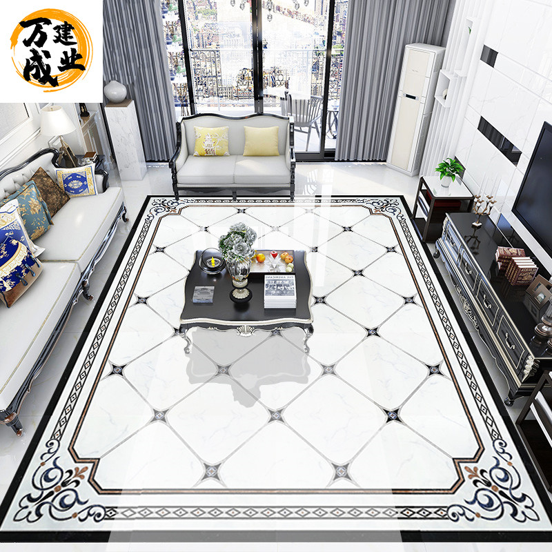 European style living room mosaic floor tile 800x800 corridor aisle puzzle infinite spelling simple tile puzzle throwing bricks