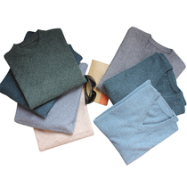 21 Autumn Winter New Mountain Cashmere Sweatshirt Mens Round Neckline Hooded Sweatshirt Loose Knit Sweaters Big Code Pure Color Casual