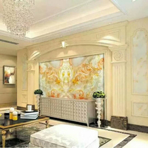 Factory direct sales European style TV background indoor living room full-body granite artificial marble single column Roman column