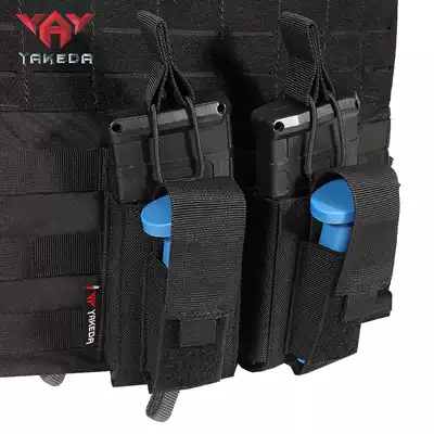 Yakeda tactical plug-in M4 two-in-one bullet pod bag outdoor vest CS equipment Military fan supplies Military fan accessories bag