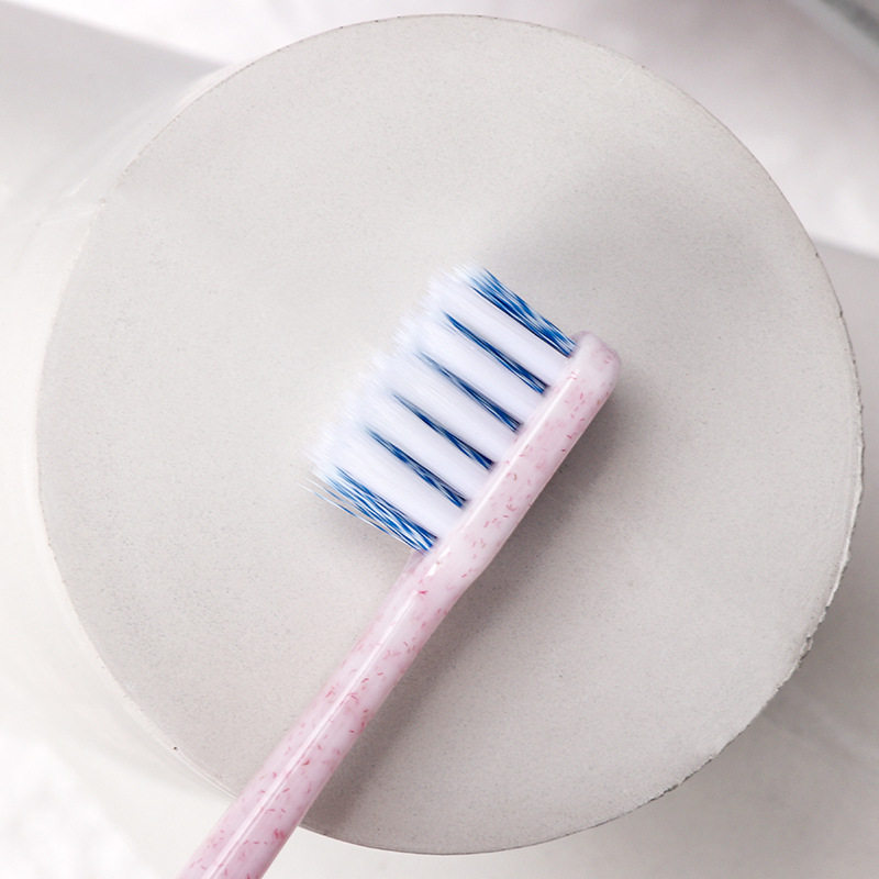 6 packs of Japanese toothbrush soft hair adult super soft household fine hair family pack men and women small head spiral wire toothbrush