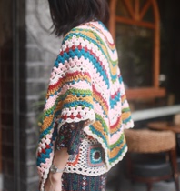 Liang Ben hand-made shawl hand-crocheted finished product